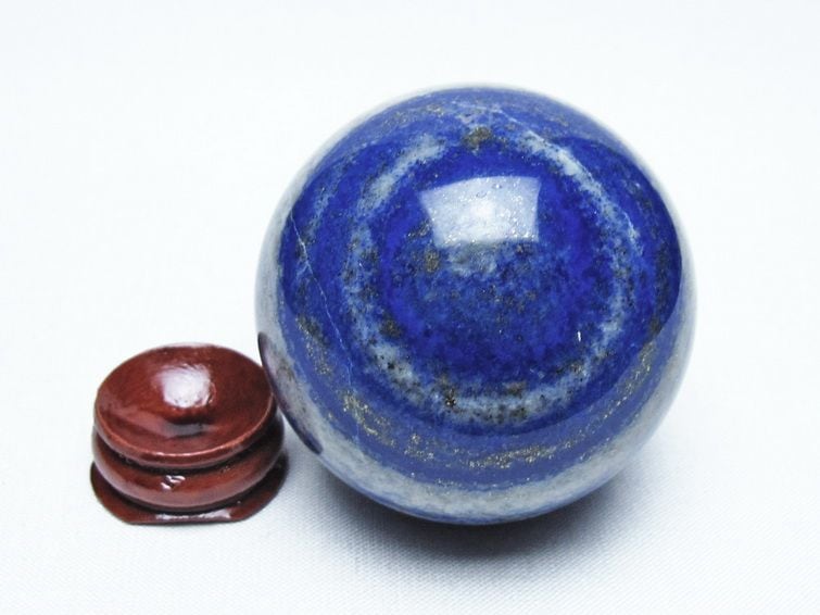 ラピスラズリ 丸玉 53mm スフィア 置物 一点物 151-10129 | 天然石