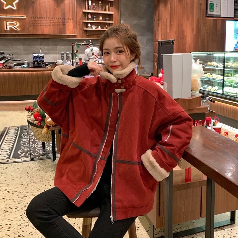 ジャケット ウィンタースタイルレッド コットン 冬物 スーパーモール17394618501