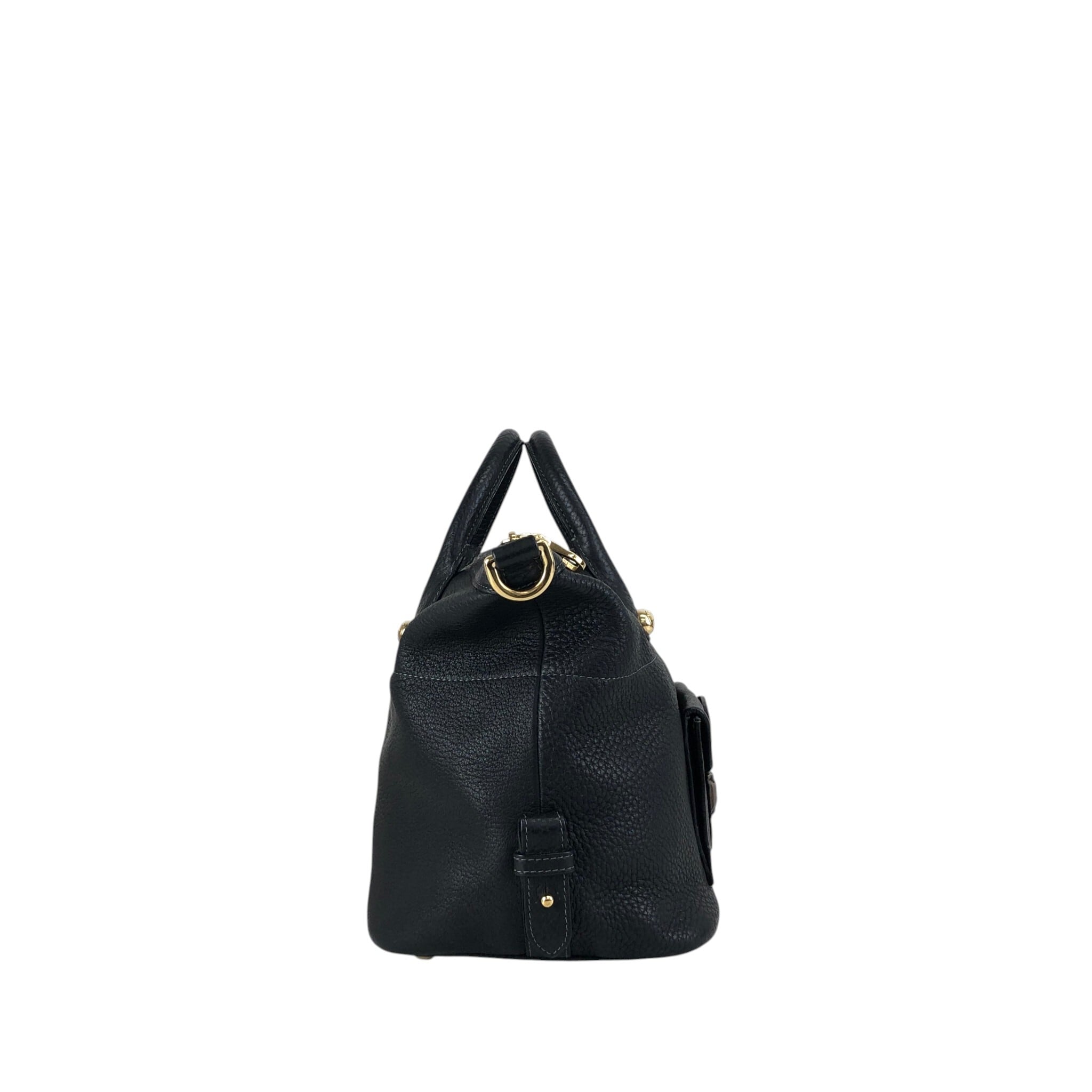 LOEWE ロエベ ショルダーバッグ ブラック アナグラム レザー コンビ LOEWE ロエベ ショルダーバッグ ブラック アナグラム レザー コンビ