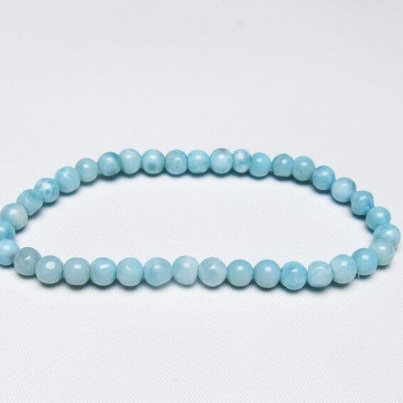 ラリマー ブレスレット 5mm 一点物 メール便可 [M便 1/10] 111-47877