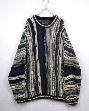【Caka act2】“TUNDRA” Multiple Color Vintage Loose 3D Knit