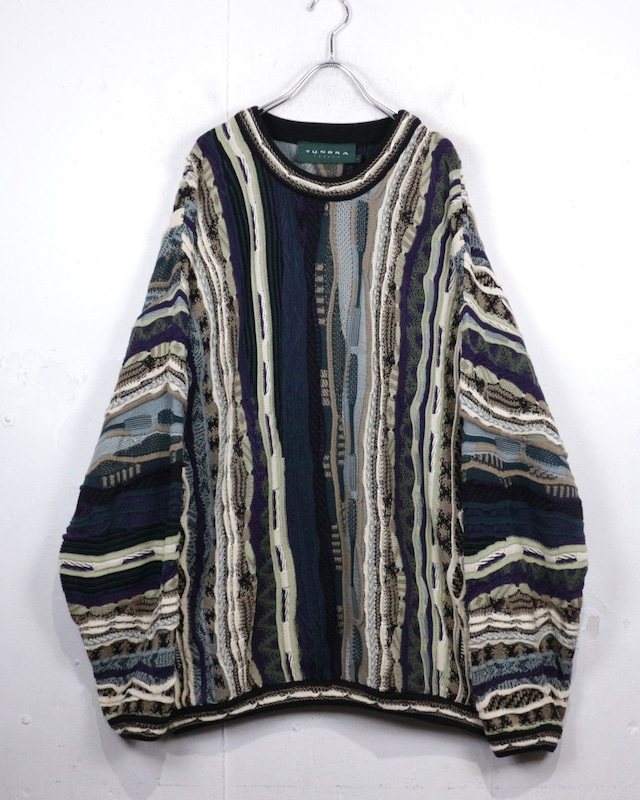 【Caka act2】“TUNDRA” Multiple Color Vintage Loose 3D Knit