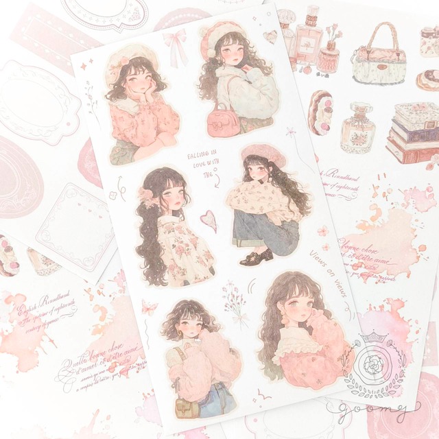 6枚入りイラスト・ラベルシールシート 2 <S870>