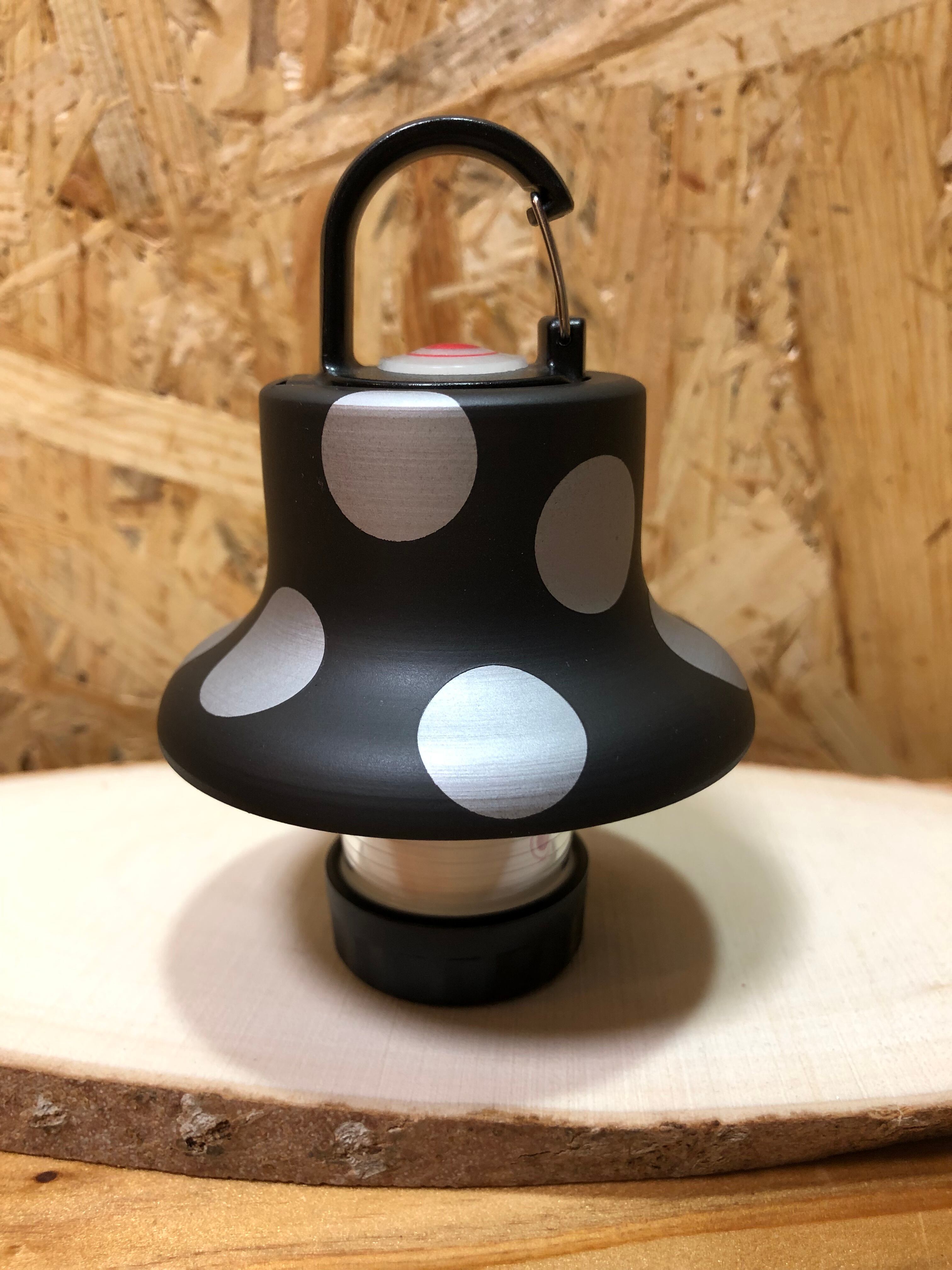 ledhat ホコリタケハット M1ブラック✖︎チタンドット （ゴールゼロ