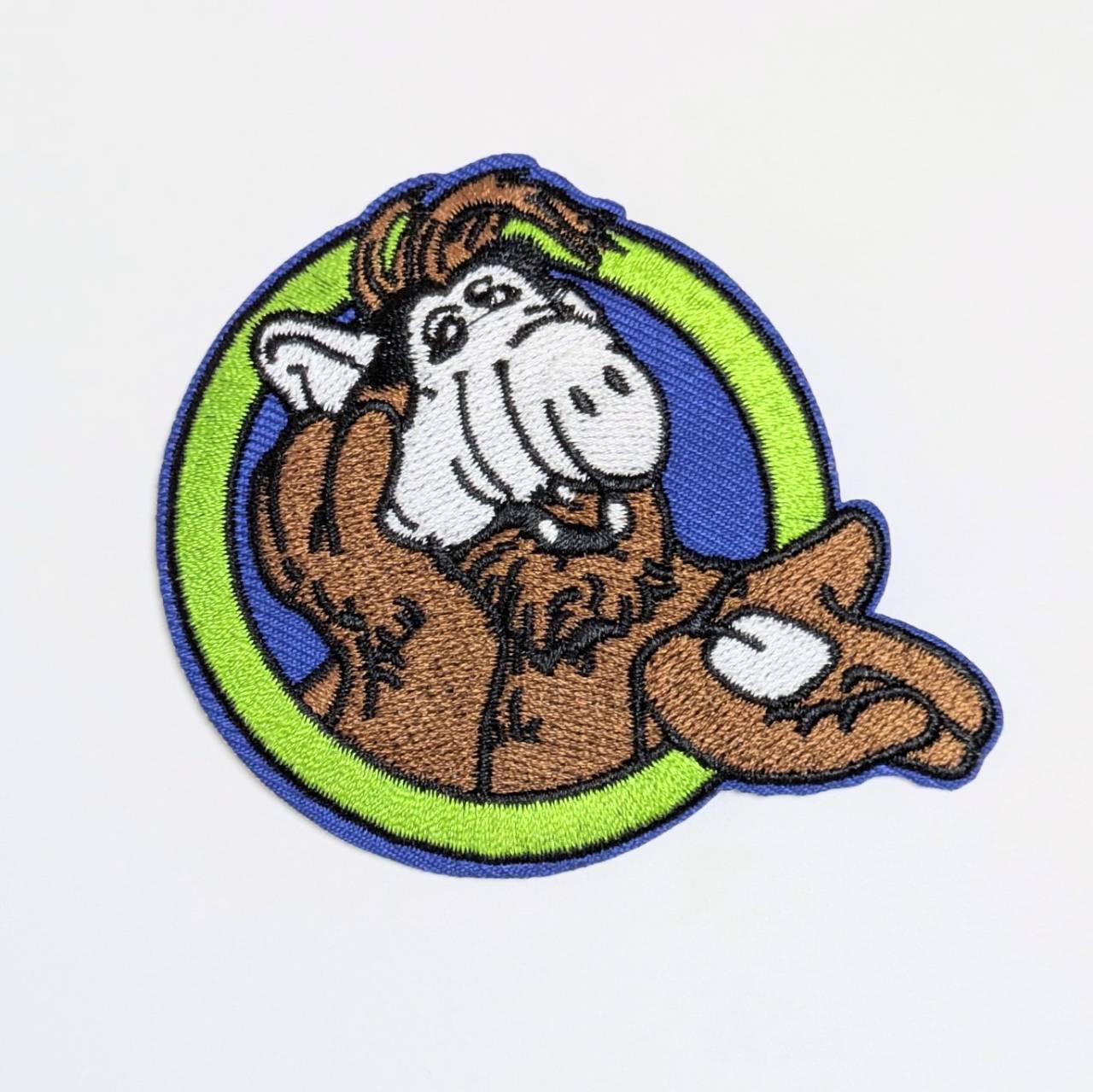 送料無料! ★刺繍アイロンワッペン★【 ALF ( アルフ ) 】 〚アメリカン雑貨 アメトイ〛