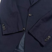 80s J.PRESS ジェイプレス 段返3B 背抜き テーラードジャケット 紺ブレ 90-76-170/ネイビー系 濃紺 メンズ 樫山株式会社