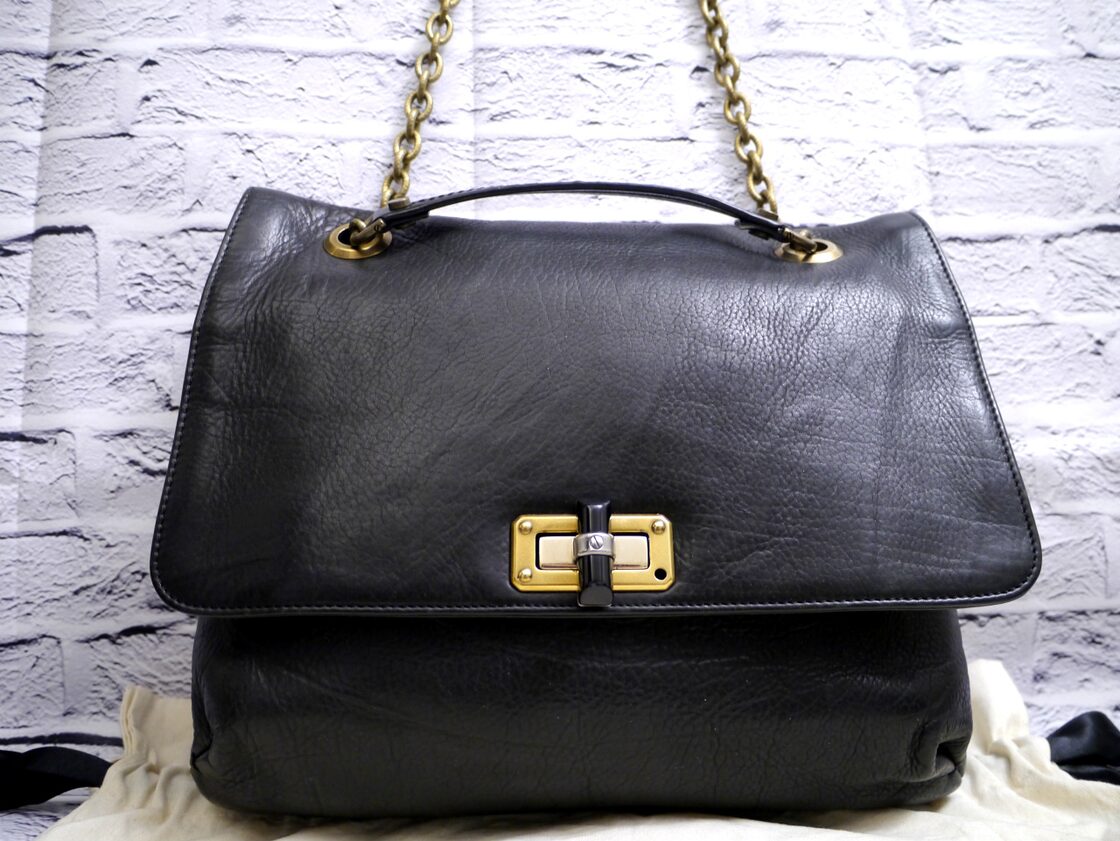 レア22万◇LANVIN PARIS ランバン AMALIA アマリア ダブルチェーン  