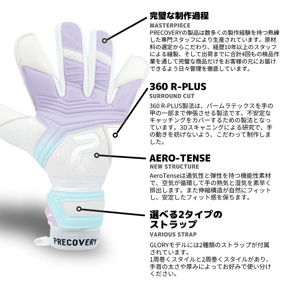 GLORY 5.0 ESSENTIAL V3 LAVENDER BLUE | PRECOVERY プレカバリー
