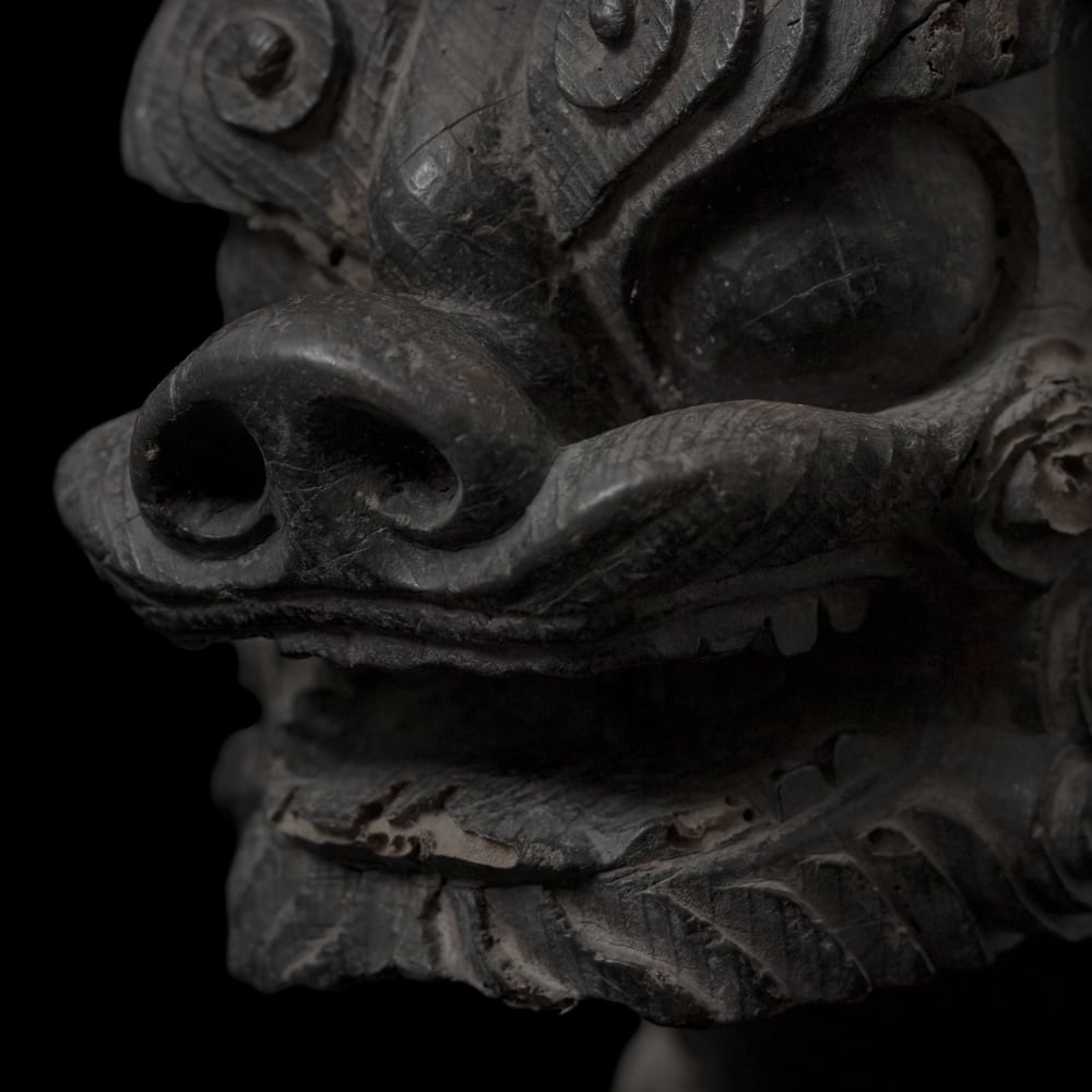 社寺彫刻 獅子守護獣 木像, 日本, 江戸時代, 17世紀-18世紀. | olim