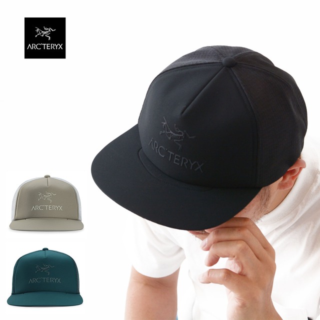 ARC'TERYX [アークテリクス] Logo Trucker Flat Cap [28595/X000006117] ロゴ  トラッカー フラット キャップ・キャップ・帽子・ランニングキャップ・MEN'S/LADY'S [2023SS]