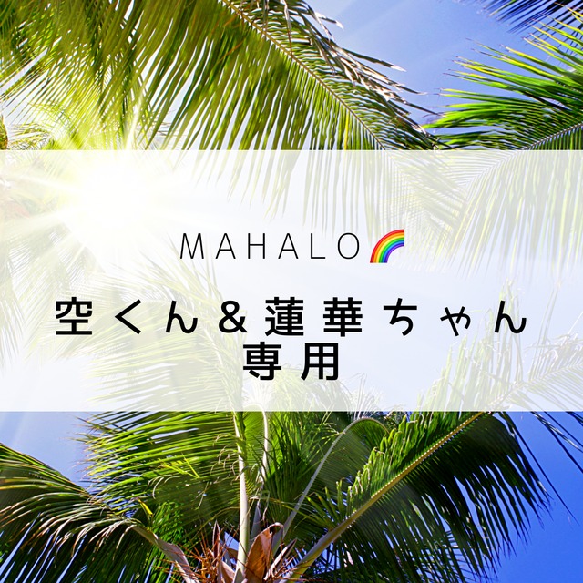 空くん&蓮華ちゃん専用