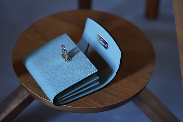 【即納品】ギャルソンウォレット ミニ スカイ