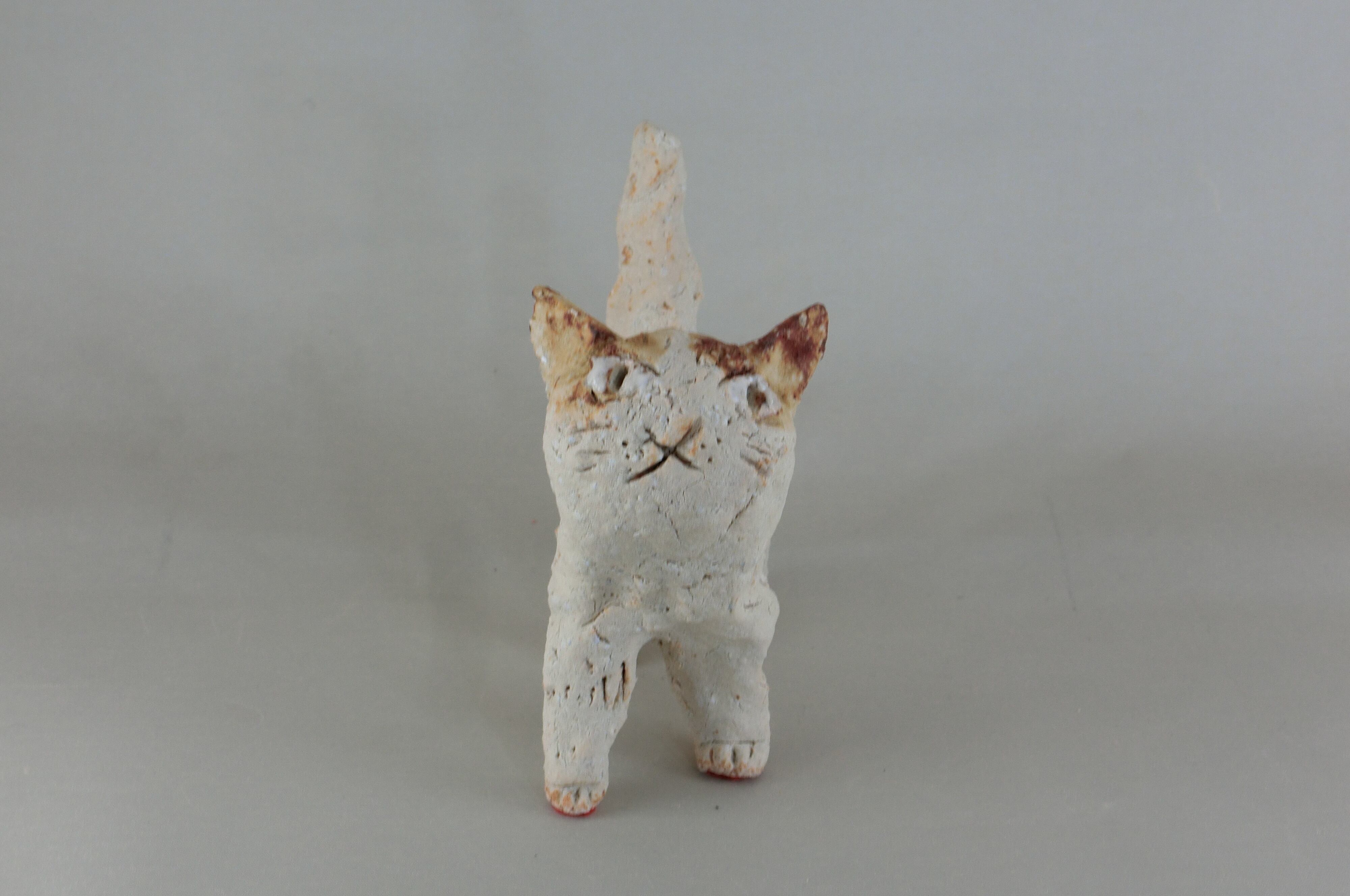 幸生窯　前川幸市作　猫（立ち）