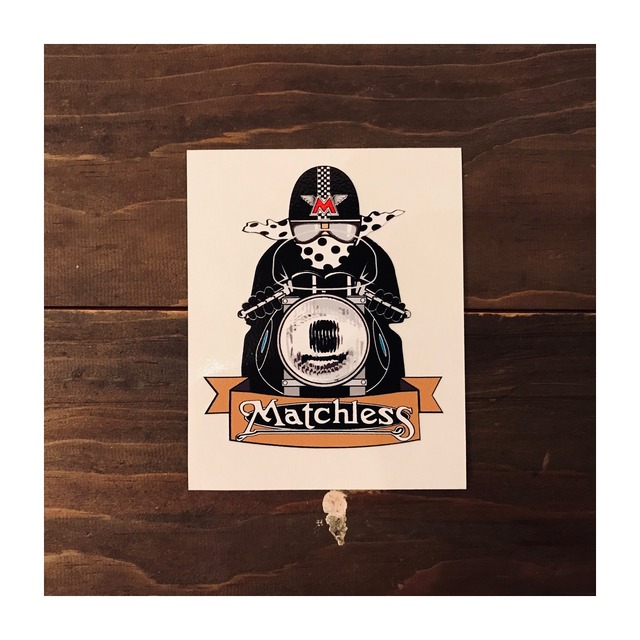 Matchless / Matchless Cafe Racer with Spotty Scarf Sticker #45