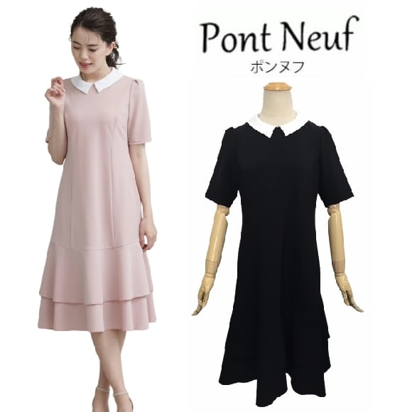 【Pont Neuf ポンヌフ 新品】2023年春夏入荷！襟付きマーメイドワンピース 白襟 オルタンシア BC1007 働く女子 通勤コーデ  大人可愛いコーディネート | GOLD SMITH powered by BASE