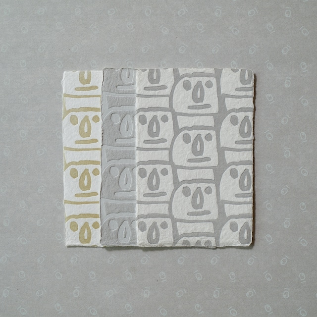 Letterpress card ( moai ) / NOZOMI PAPER Factory