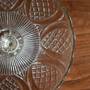 Compote / コンポート〈 ケーキスタンド・プレスガラス・焼き菓子・店舗什器・食器・アンティーク・ヴィンテージ 〉114531