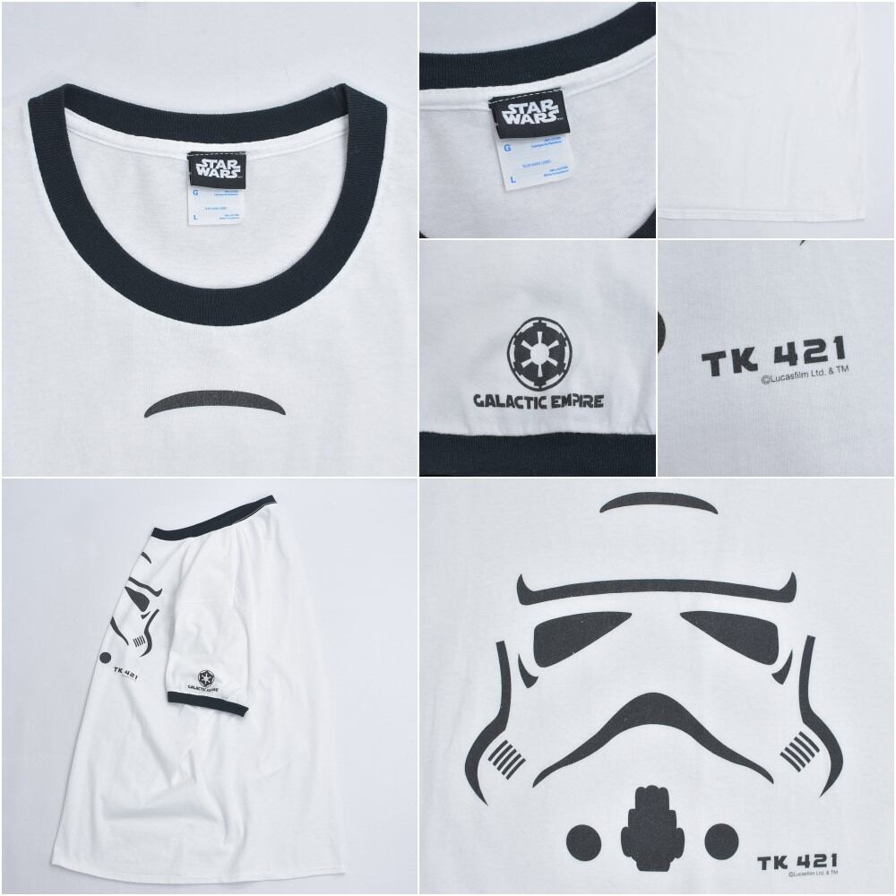 00s STAR WARS スターウォーズ ストームトルーパー プリント リンガーT