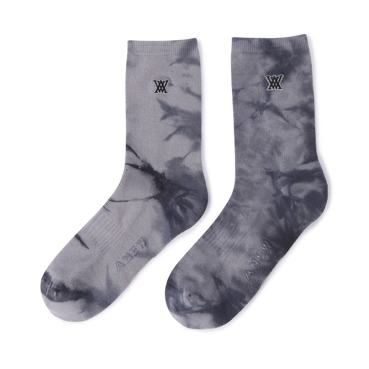 ANEW MEN TIE-DYE MEDIUM NECK [サイズ: F (AGDUMSC03BKF)] [カラー: BLACK]