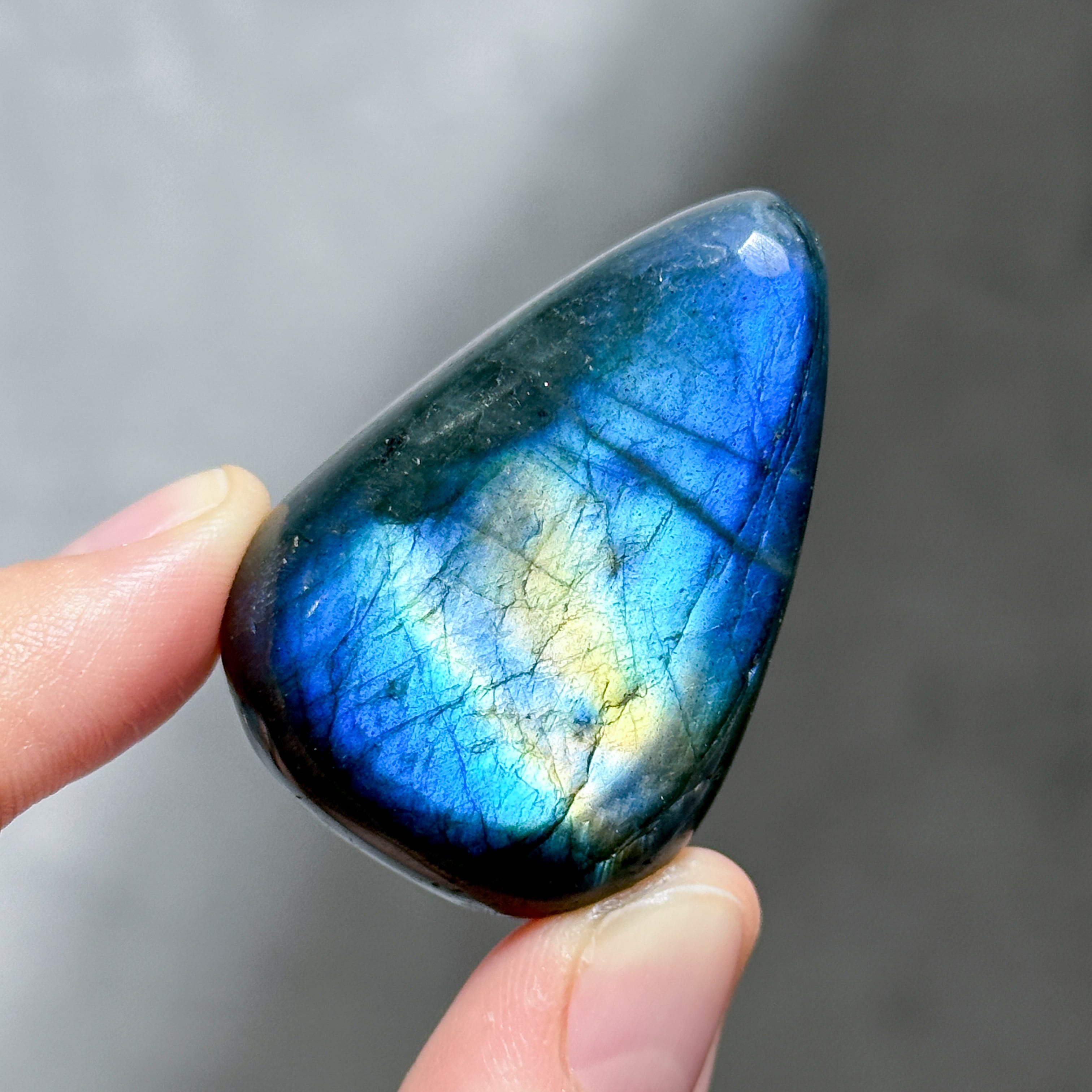 ラブラドライト パームストーン62◇ Labradorite palm stone ◇天然石