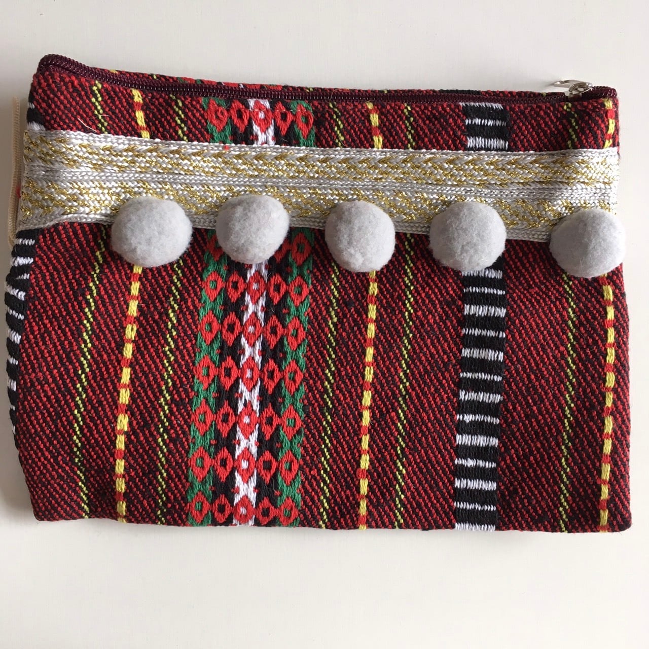 モロッコ雑貨 モロッコ ポーチ バッグインバッグ クラッチバッグ 麻