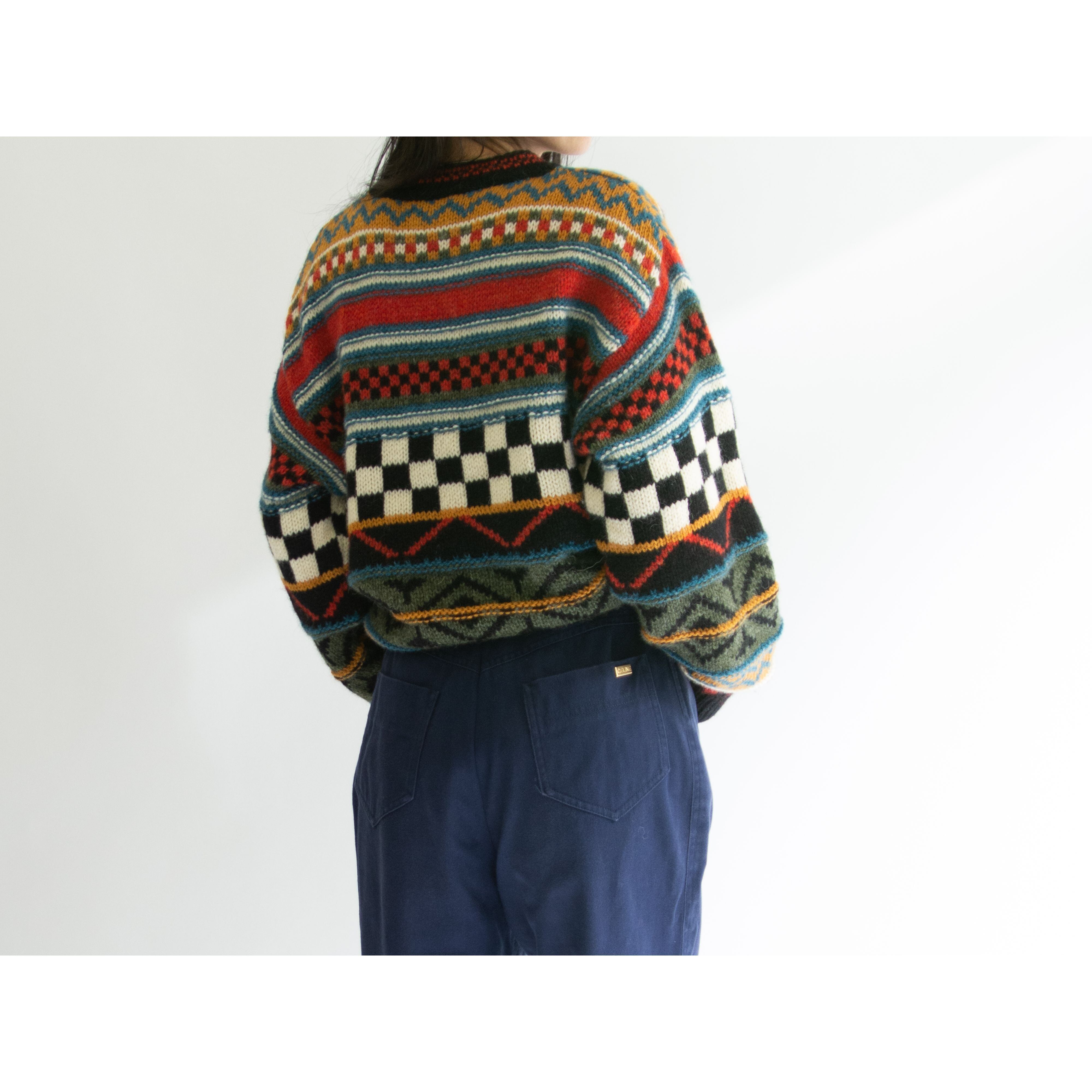【Gaeltarra】Made in Ireland 100% Wool Sweater（ゲイルターラ アイルランド製 ウールセーター クルーネックニット）
