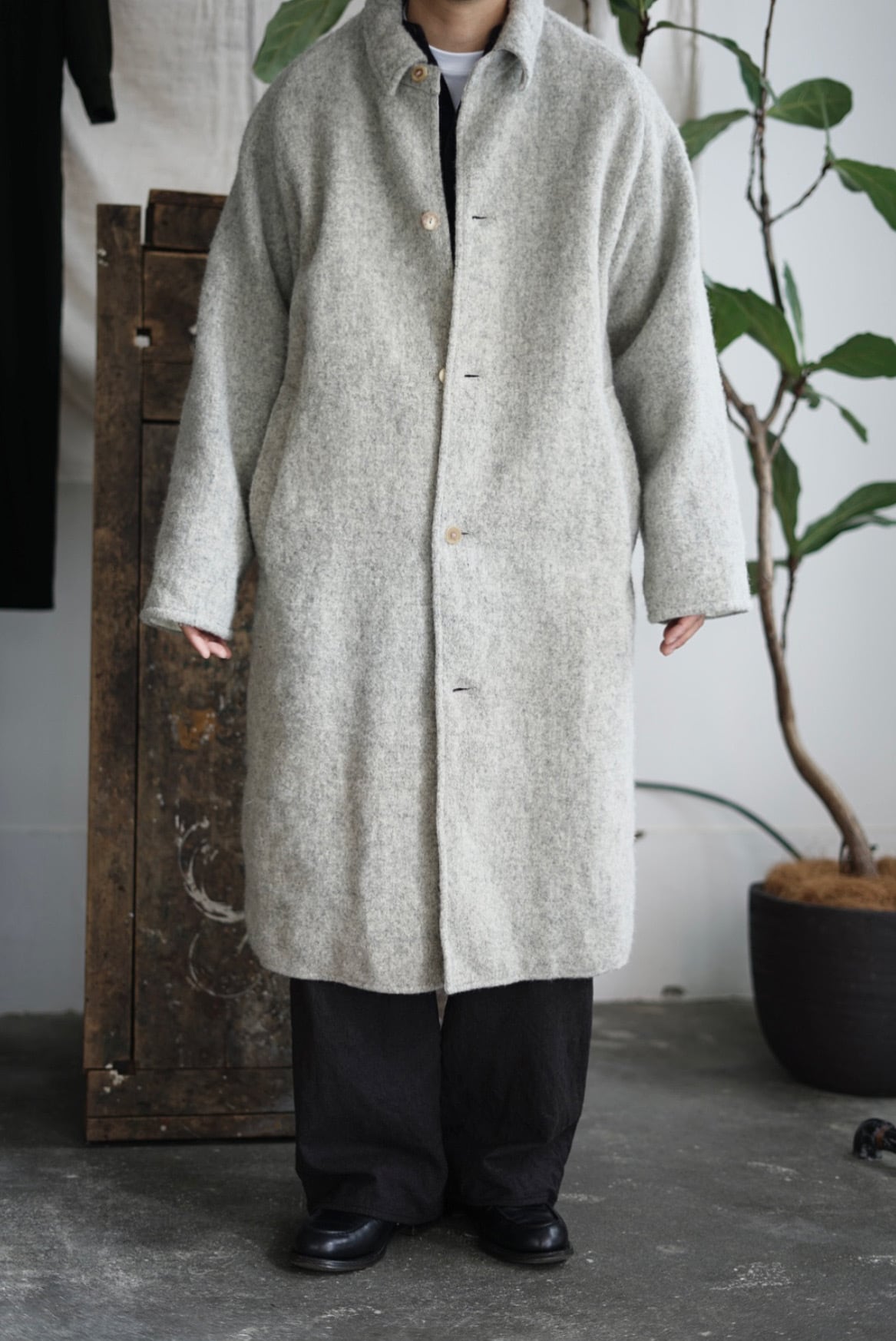 ジャケット・アウター CHEZ VIDALENC - COAT BOBI HARRIS TWEED CHEZ VIDALENC - COAT BOBI HARRIS TWEED (KOL) | Brownie