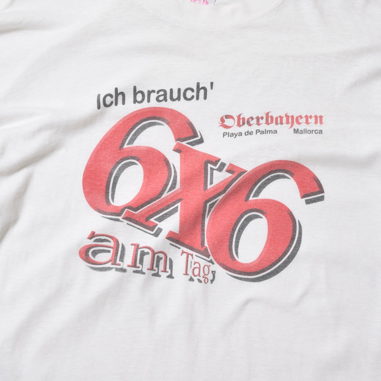 90〜00s 6×6 グラフィック プリントTシャツ ホワイト