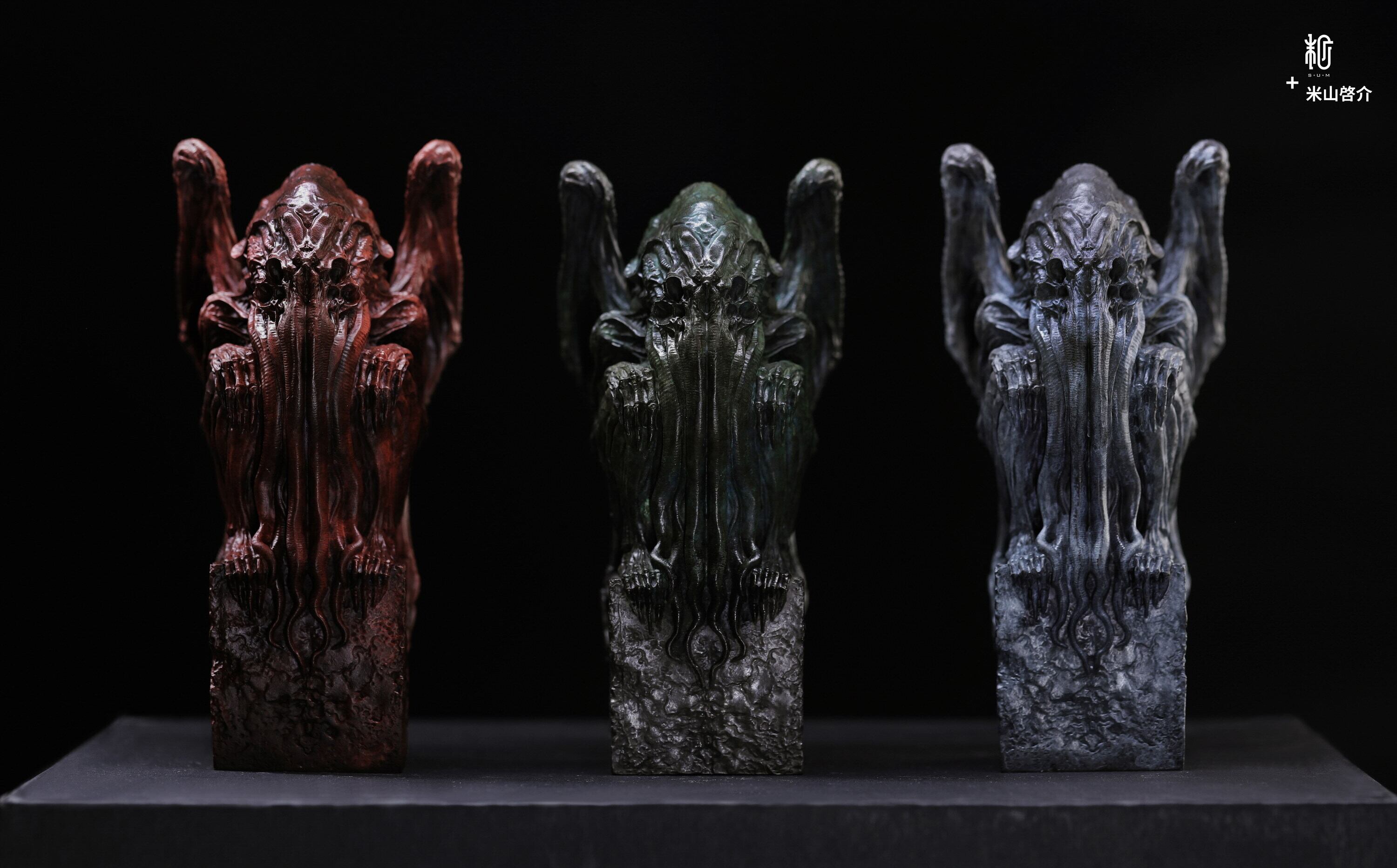 クトゥルフ座像・邪神像 ブロンズ像 米山啓介　sumart クトゥルフ座像・邪神像 ブロンズ像｜ 米山啓介 | sumart