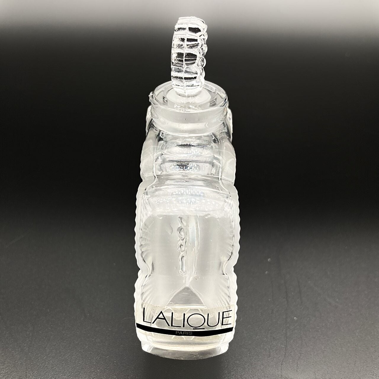 ラリック Lalique フランス クリスタルガラス 香水瓶 「ふたつの花