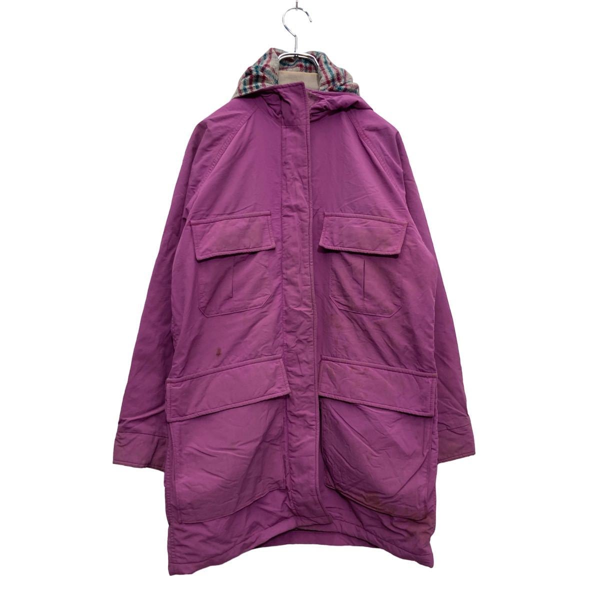 LANDS END マウンテンパーカー M レディース USA製 紫 パープル 古着卸