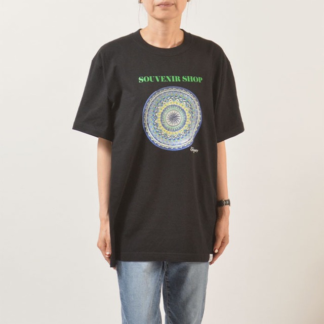 BoutiqueOrdinary 幾何学サークルプリントTシャツ ブラック F(フリーサイズ) 商品番号：BO24-626T