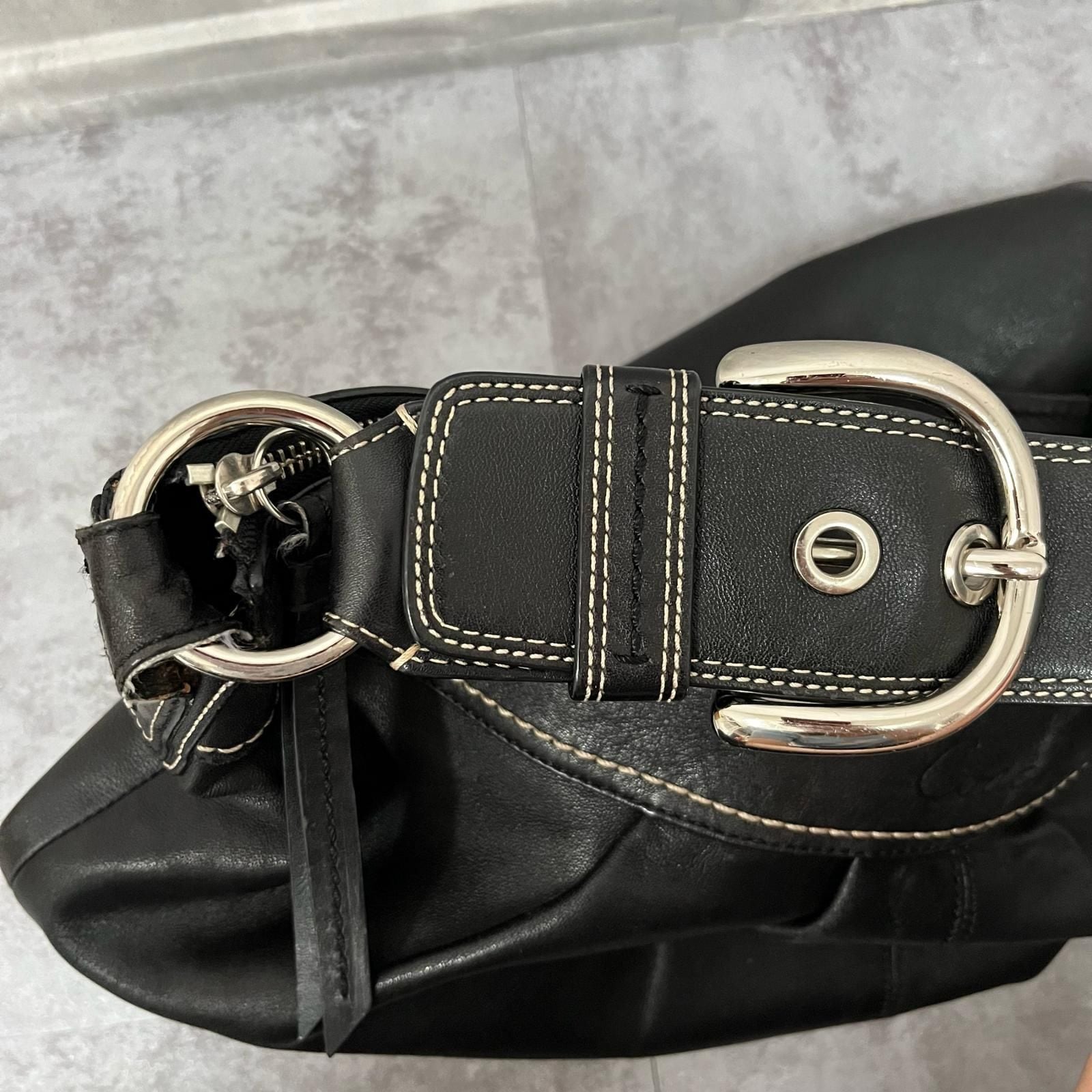 COACH】コーチ ショルダーバッグ ブラック レザー F13731 レディース