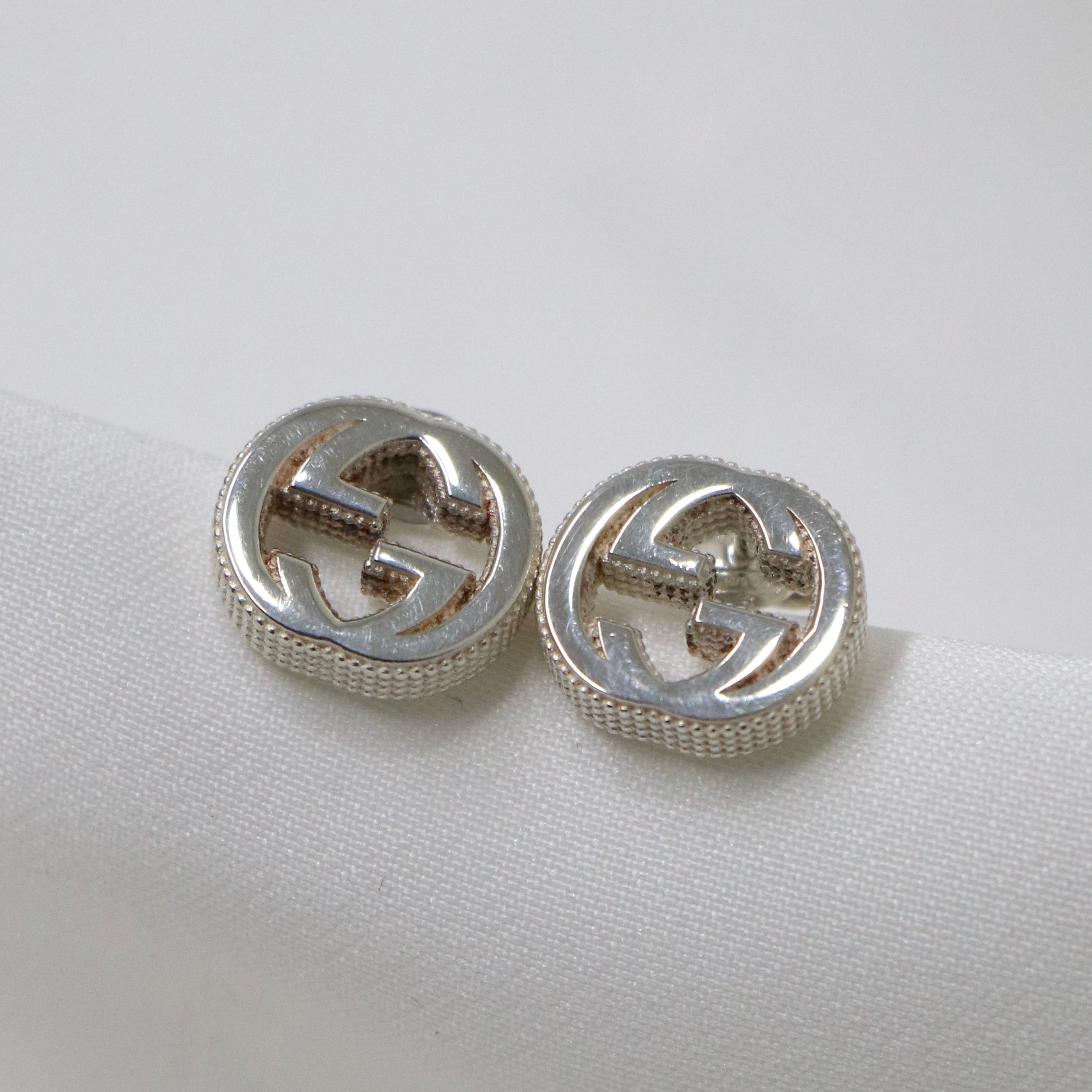 GUCCI グッチ インターロッキングG ピアス シルバー925 | 2122 