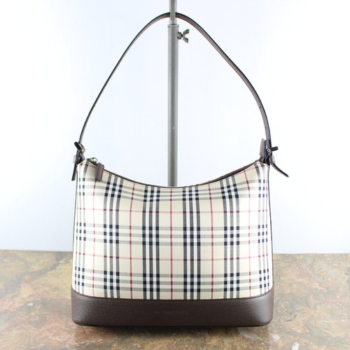 .BURBERRY CHECK PATTERNED SEMI SHOULDER BAG/バーバリーチェック柄セミショルダーバッグ2000000052830