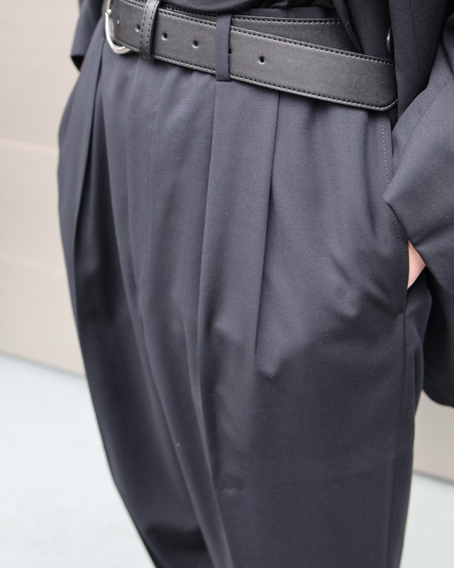 【GIORGIO ARMANI】2-pleat wide slacks <set-up>