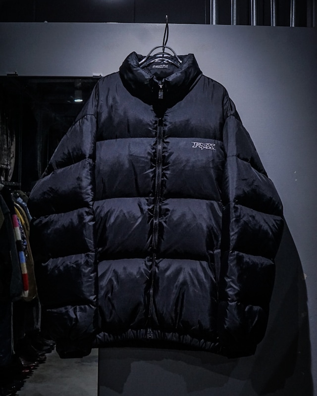 【add (C) vintage】“FOX Racing” Logo Design Loose Down Jacket