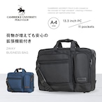 CAMBRIDGE UNIVERSITY POLO CULB ケンブリッジユニバーシティポロクラブ ビジネスバッグ 2WAY マチ拡張 A4 14インチ PC PO-4816