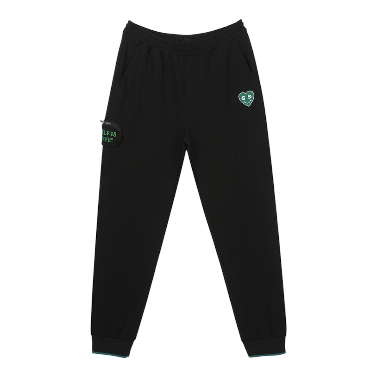 GOXO ゴーエックスオー ユニセックス ゴルフイズラブボールポケットジョガーパンツ ブラック
