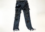 硫化染めクラストパンツ / Sulfide dyeing real used crust pants