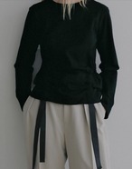 MANOF SIDE RIBBON CUT TOPS 3色展開