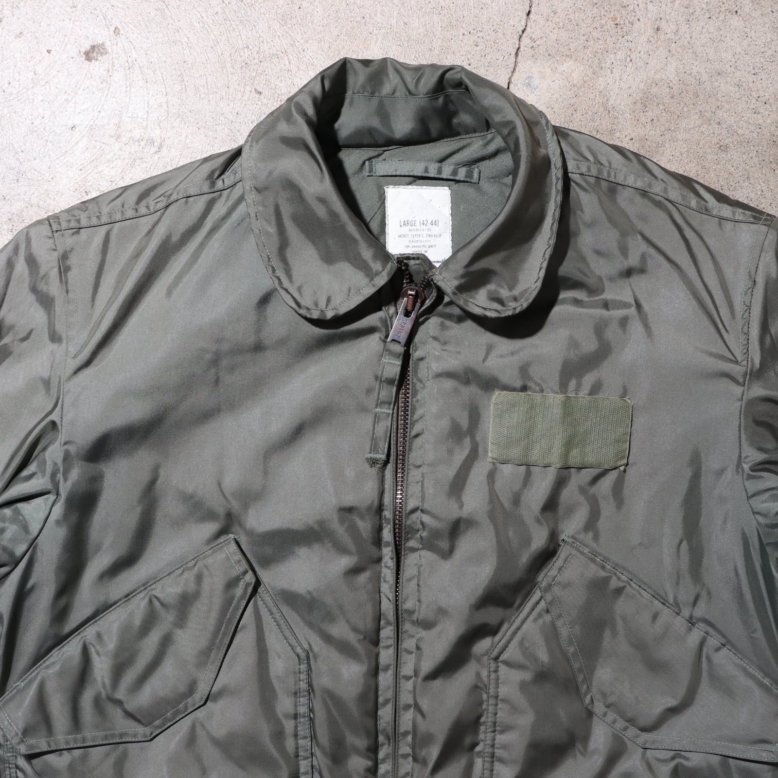 XL 90S CWU-45/P 米軍実物 フライトジャケット SCOVILLワイパー