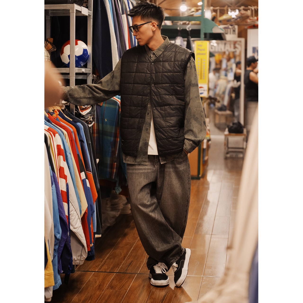 Batterup Shadow Fade Wide Denim （シャドウフェード ワイドデニム）