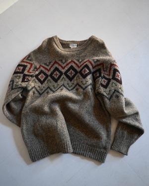 L.L.BEAN pattern knit