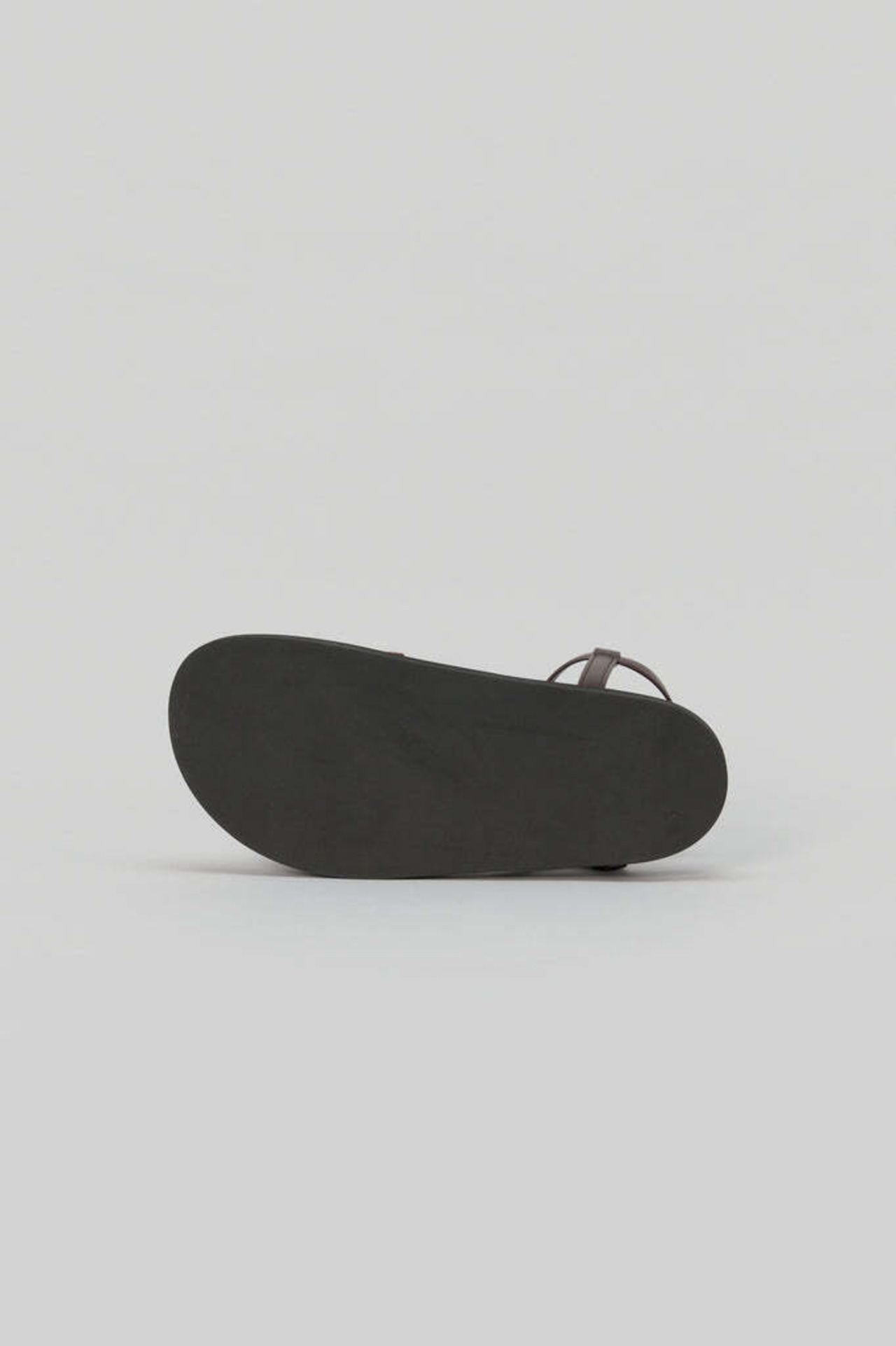 _Fot - volume sandals _ suede ：Dark Brown｜スエードアッパー／アンクルストラップ／約2cmソール