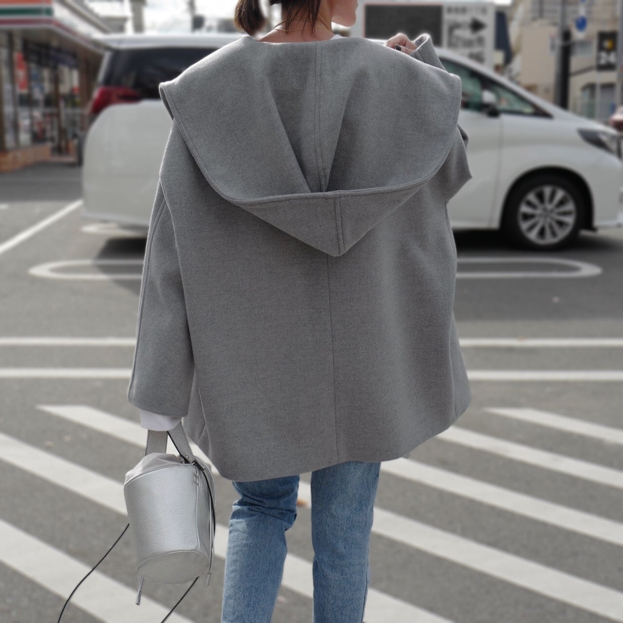 Short Opera Coat LightGrey | gypsohila