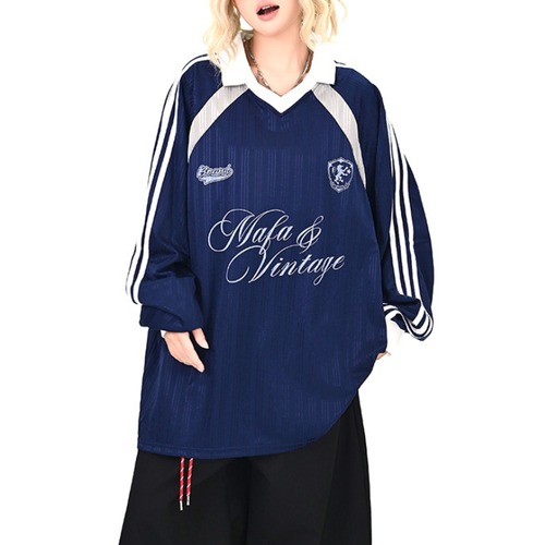 uniform polo long tee　ユニフォームポロロングティー　J1417