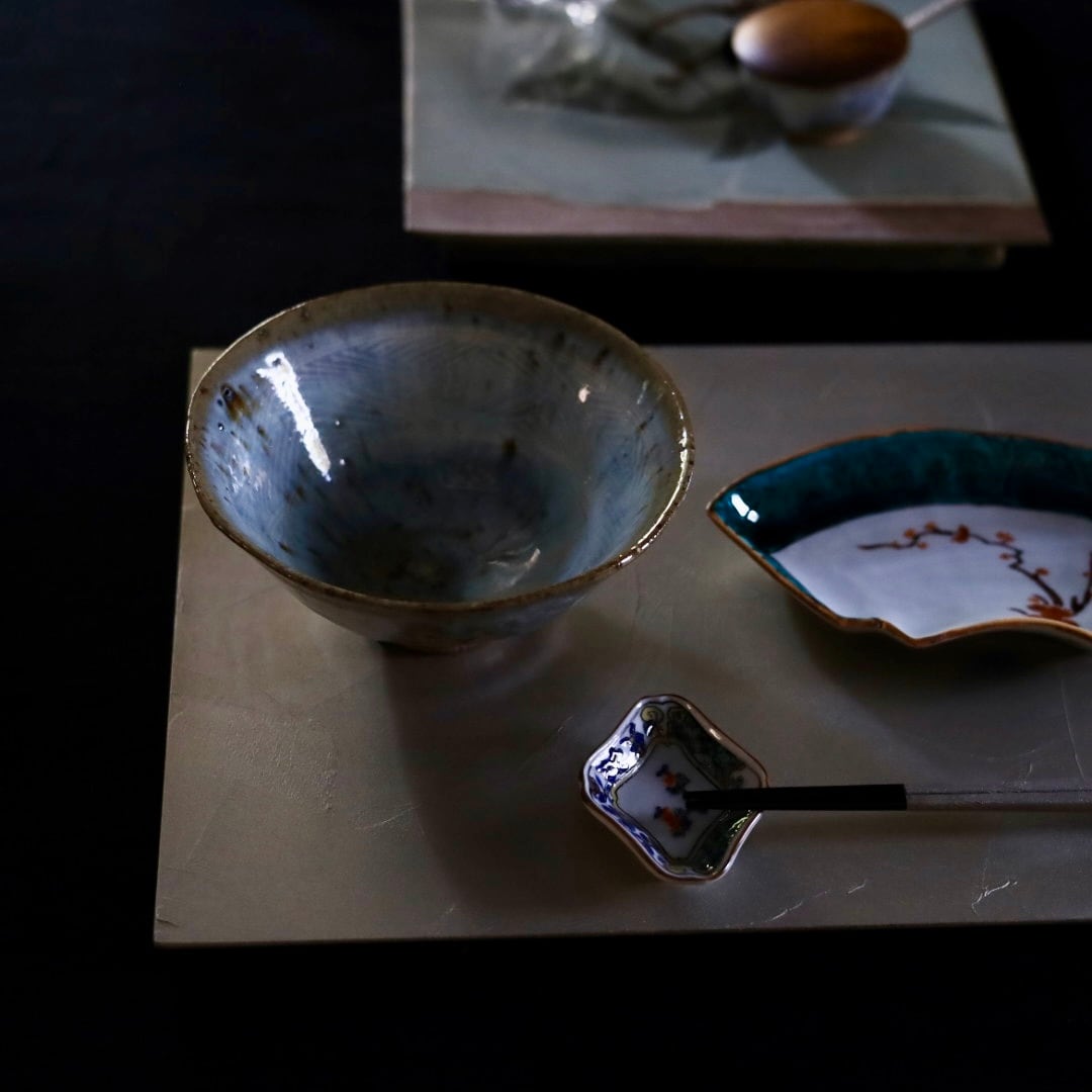 総黒 隅切り布目盆 尺五分（食洗機対応） | 芦屋貴兆陶家 online shop