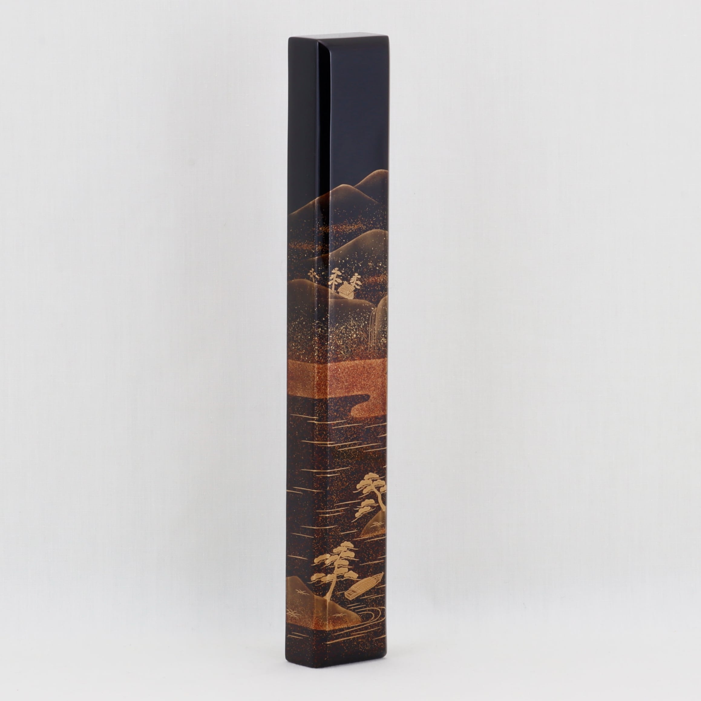 輪島塗　山水蒔絵　風鎮 800 輪島塗 文鎮 ペーパーウエイト／ 山水蒔絵 | 輪島塗 加藤漆器店