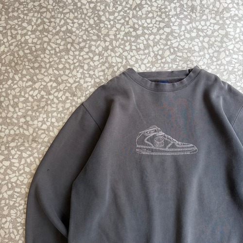 STUSSY / 00’s “Air Force” parody sweat size L